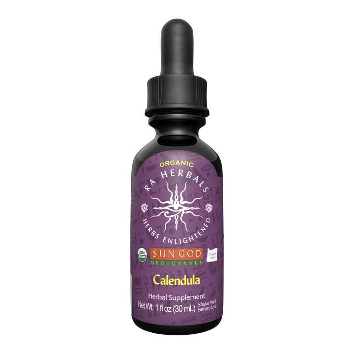 Sun God Medicinals – wholesale Tincture – Organic Calendula Tincture 1oz