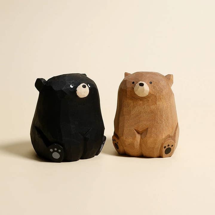 Gohobi (We cover U.S. import duties) - Wholesale Decorative Figurine - Gohobi Handcrafted Wooden Bear Ornament4