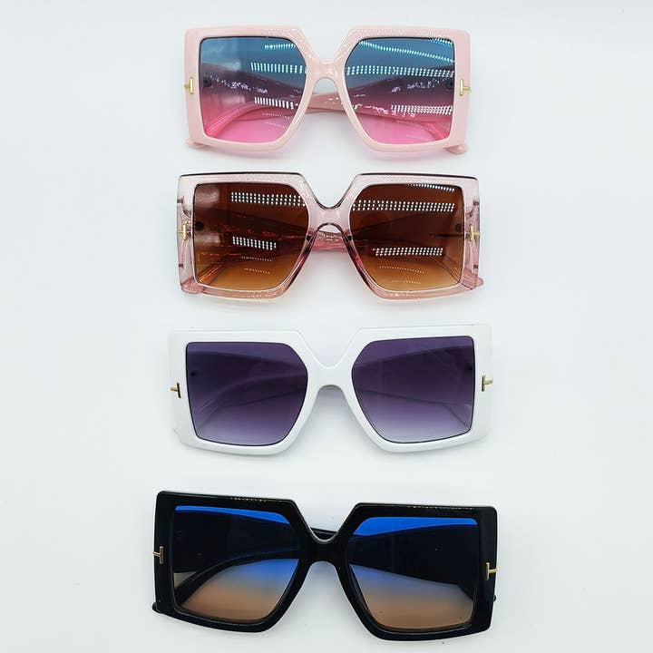 ACCITY - Wholesale Sunglasses - Women's - OVERSIZED SQUARE T-SHAPED SUNGLASSES FOR UNISEX_CWASG0251