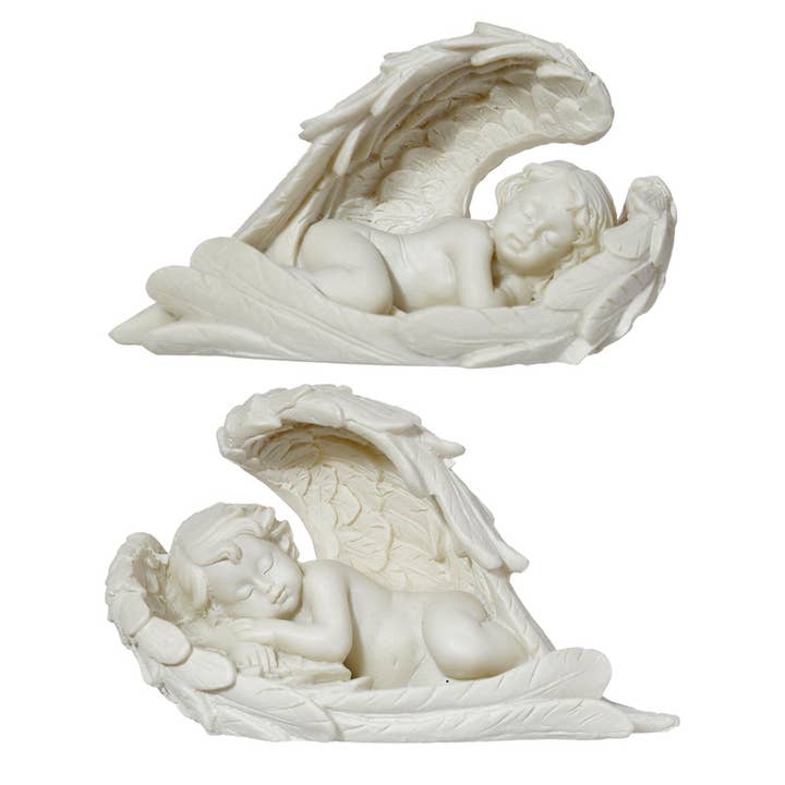 Puckator Ltd - Wholesale Ornament - Cherub Sleeping, Long Wings
