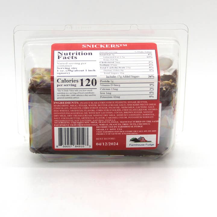Farmhouse Fudge - Wholesale Fudge - Snickers™ Fudge 8 oz.3
