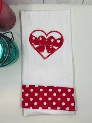 Ribbon Wrapped Valentine Heart for wholesale by Cutie Sacs