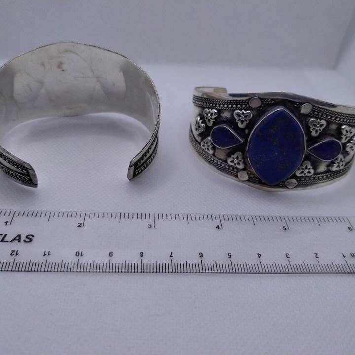 vintarust - Wholesale Cuff Bracelet - Afghan Stones Cuff Bracelet, Tribal Kuchi Cuff, Boho Cuff