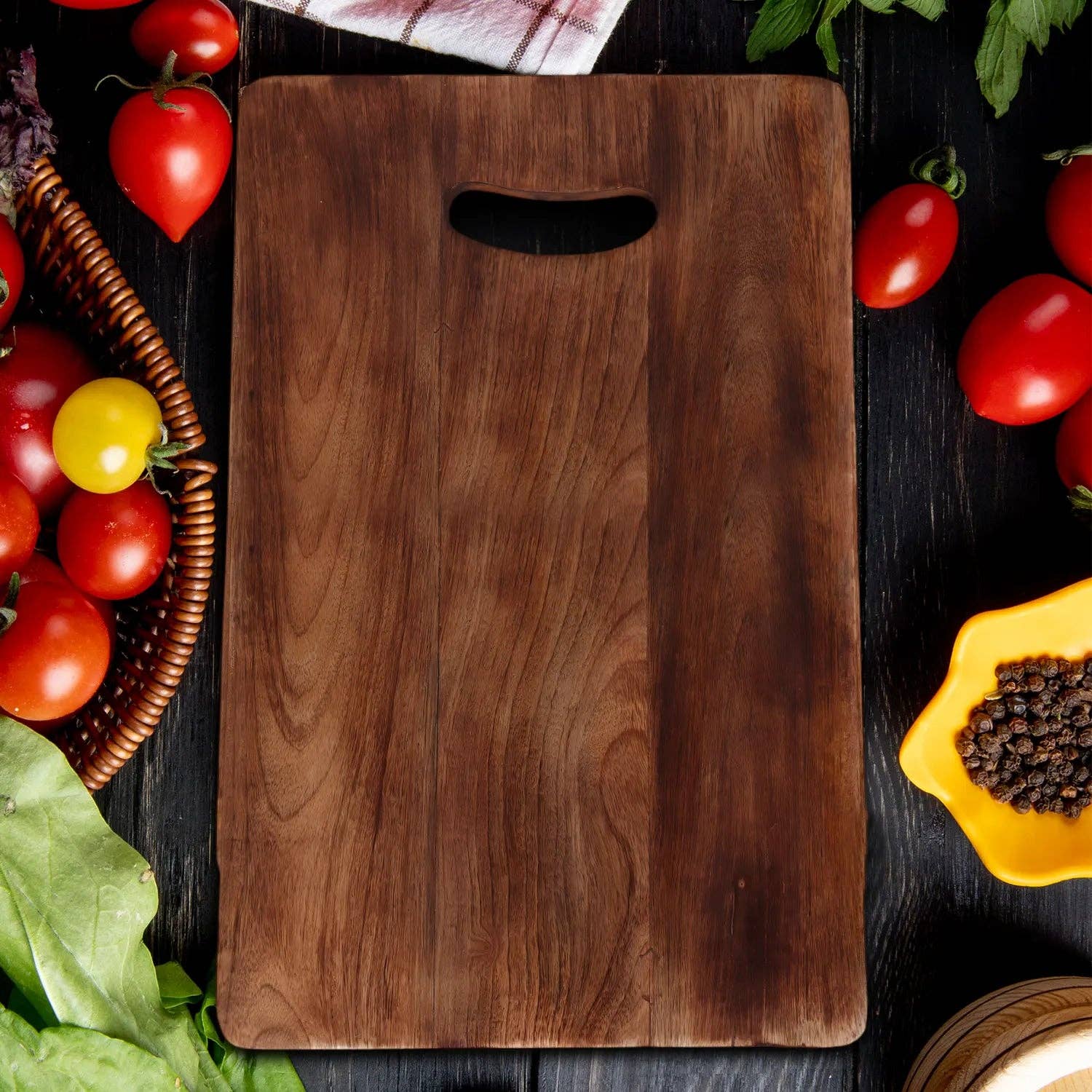 Muqeem & Brothers - Wholesale Cutting Board - Chopping Board Rectangular Slot Handle –Wood, Pack of 107