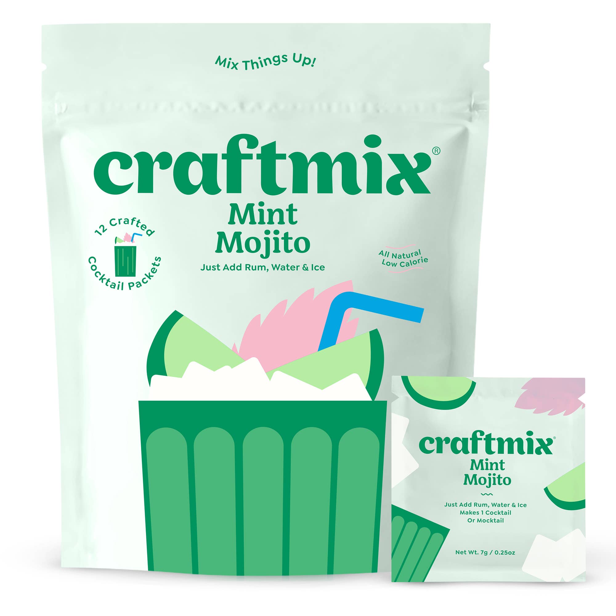 Craftmix - Wholesale Cocktail Mix/Syrup - Mint Mojito Cocktail/Mocktail Mixer - 12 Servings Multipack7