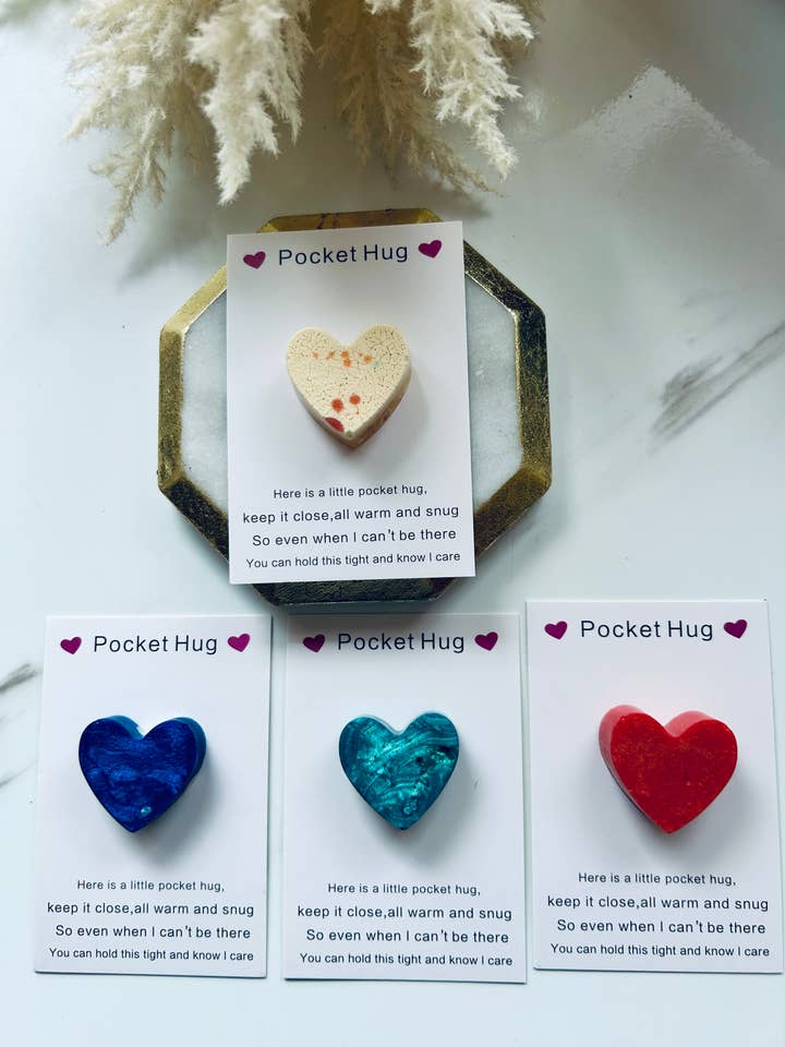 Resin Pocket Hug for wholesale by Jen Lashua | Home Decor & Gifts