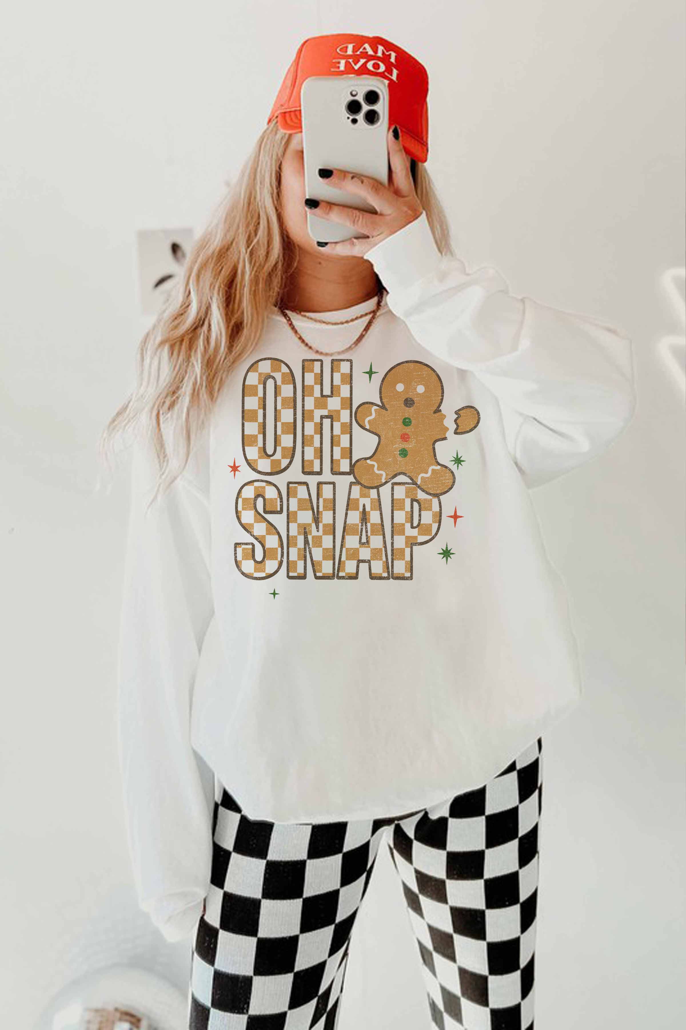 GOOD DAY STREET - Vente Sweat-shirt à imprimés – femme - [G2316X-OSS]-OH SNAP SWEATSHIRTS SURDIMENSIONNÉS2