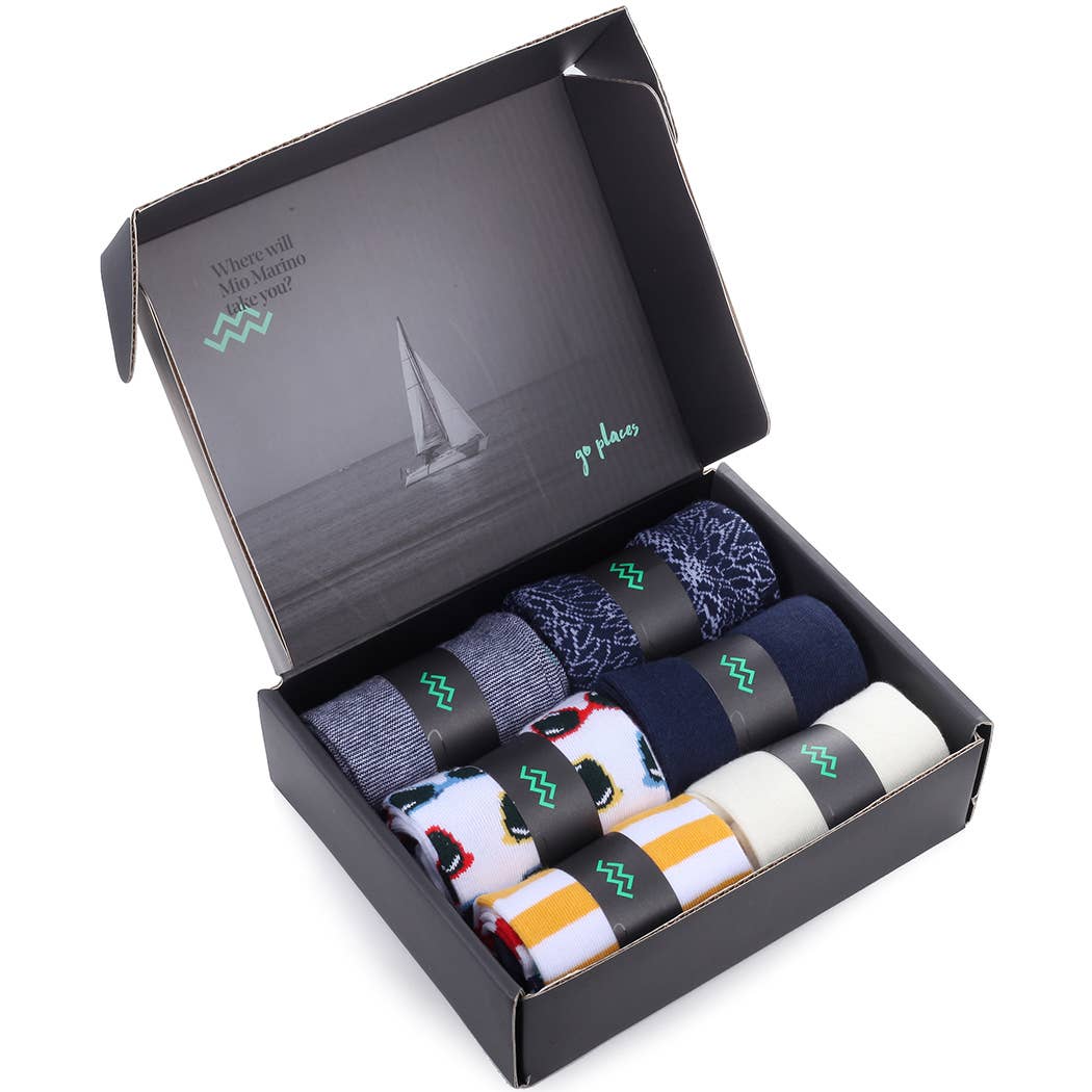 Summer Escapade Crew Socks 6 Pack for wholesale on Faire4