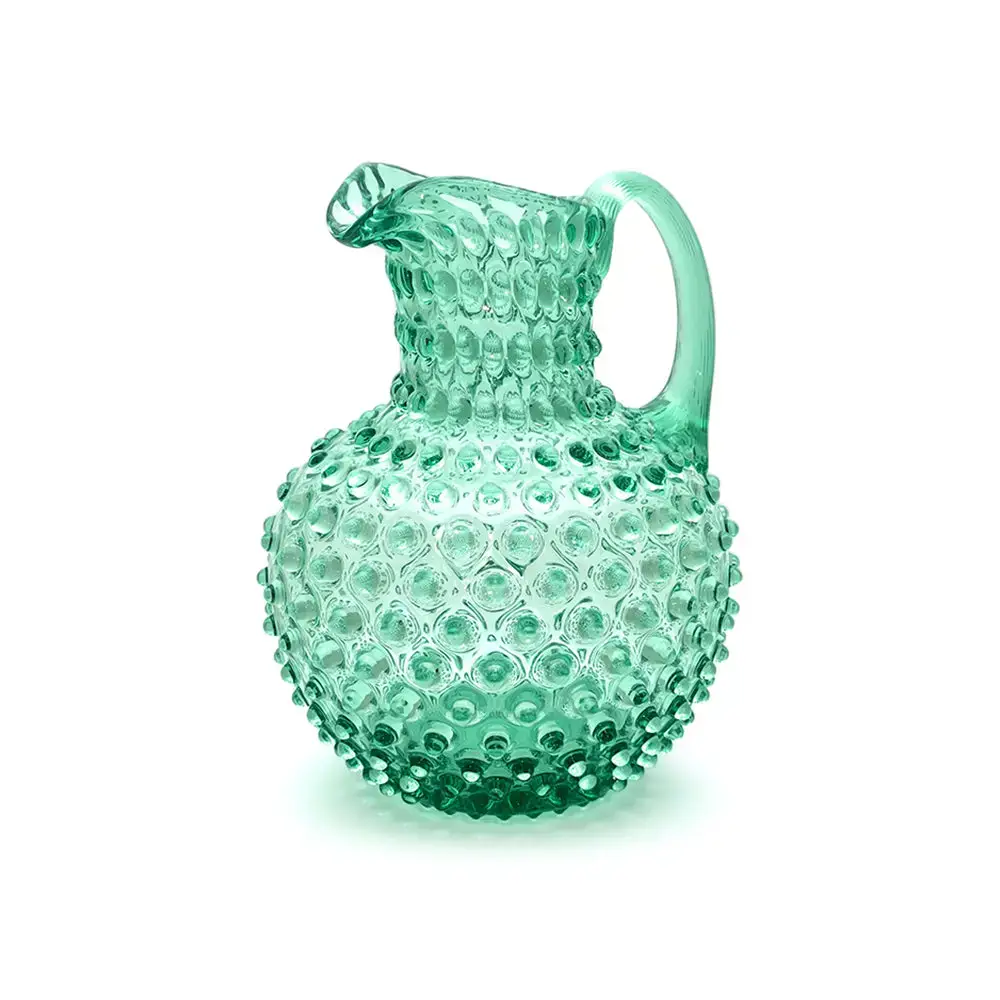 Maure Luxury Gifts – wholesale Jug – Hobnail Glass Pitcher | Capri Sea | 2L | Vintage Jug0