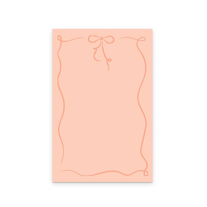 Bloc-notes à nœud ruban pour la vente par Ruff House Print Shop