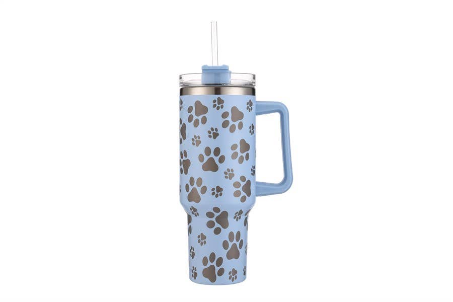 Nima Accessories Inc - Wholesale Insulated Mug/Tumbler - Paw Prints 40 oz Tumbler Cup1