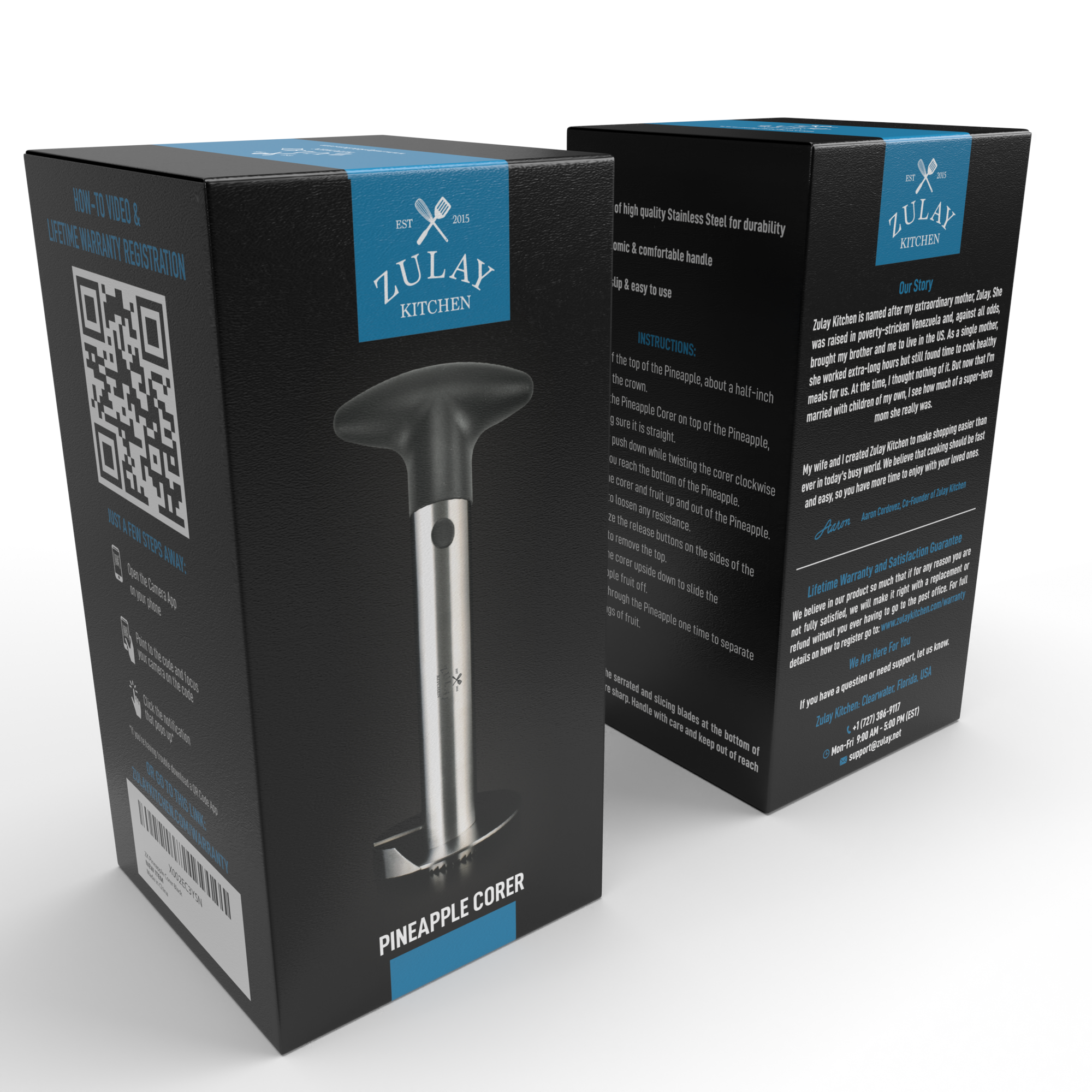 Zulay Kitchen – Engroshandel Køkkenredskab – Ananaskerner og skæreværktøj10