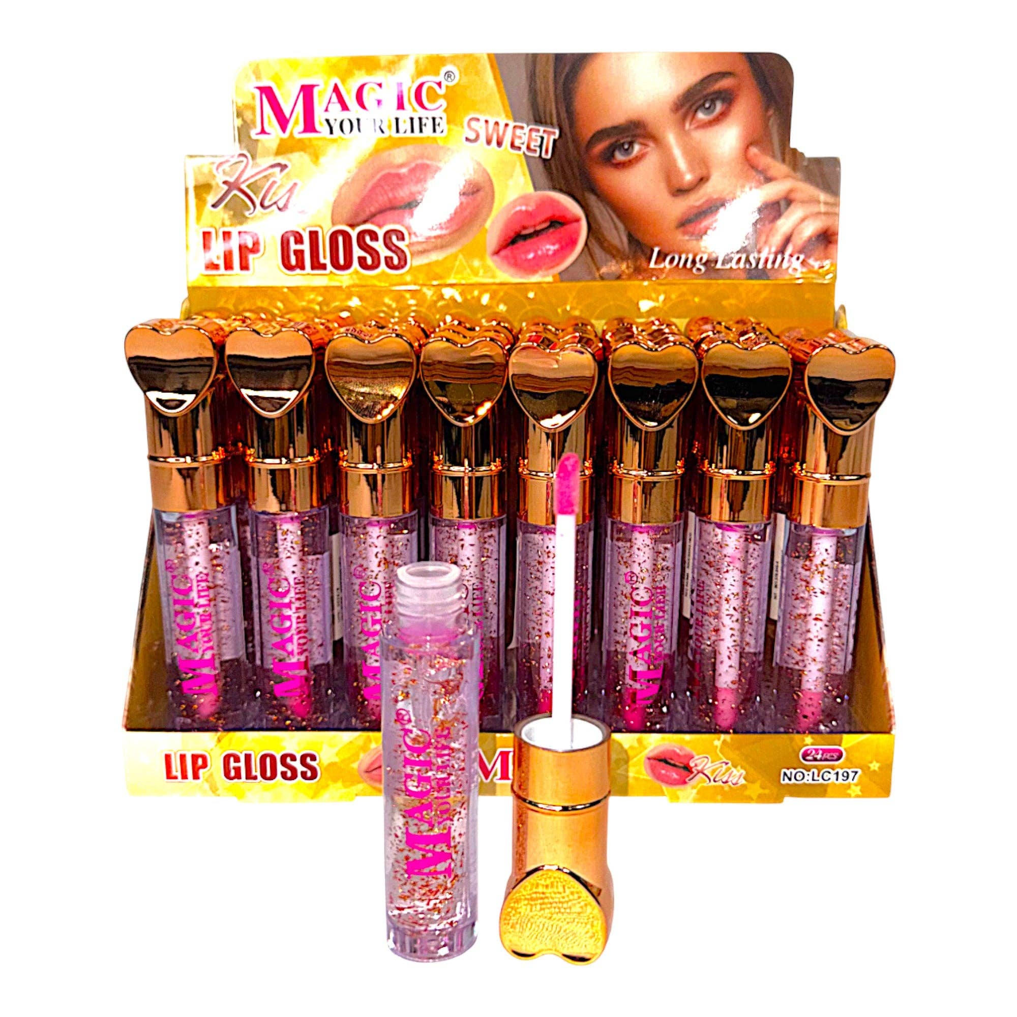ASSORTI Magic Your Life Heart Lipgloss LC197. (24ST) voor groothandel op Faire7