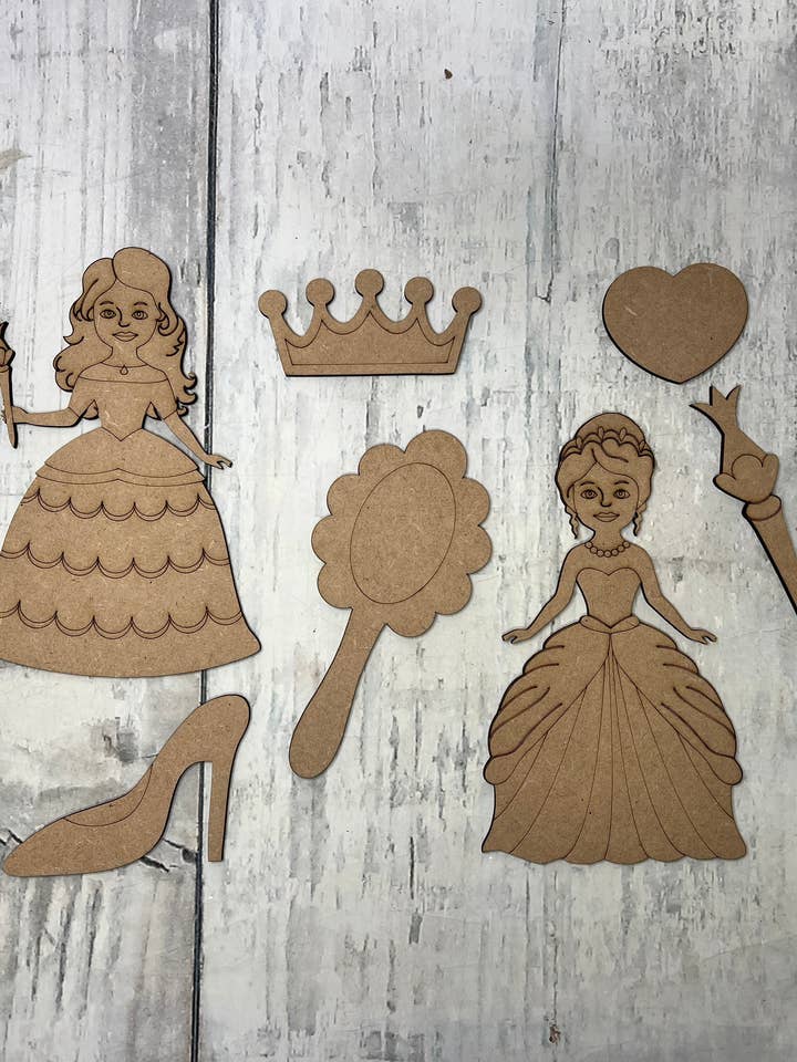 Pacote de kit DIY de pintura por linha de princesa e acessórios por atacado de Rustic Home Co LLC
