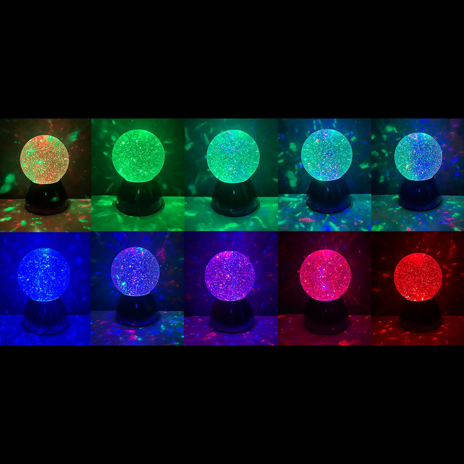 Streamline - Wholesale Light-Up Toy - Kids & Baby - Disco Motion Color Changing LED Glitter Ball1