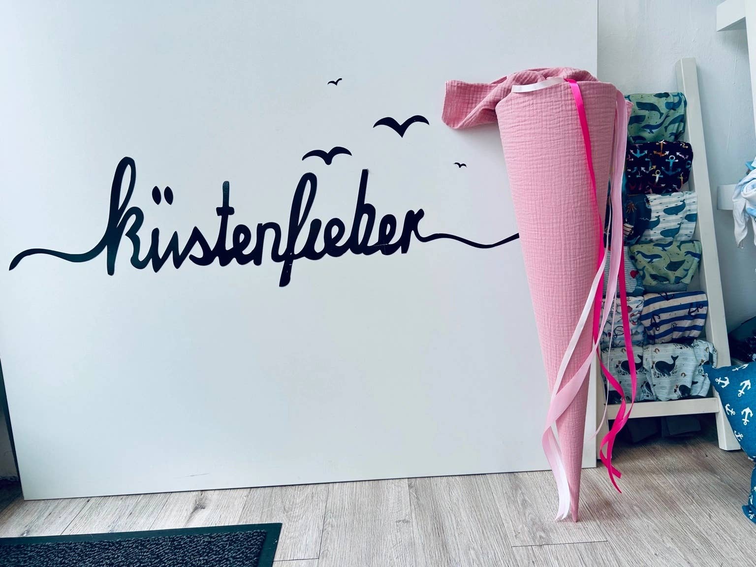 Küstenfieber® - Wholesale Party Favor - Musselin School Cone Old Pink – handmade – 35 cm or 70 cm3