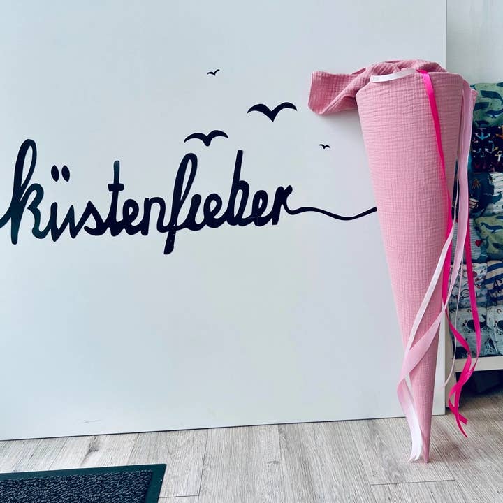 Küstenfieber® - Wholesale Party Favor - Musselin School Cone Old Pink – handmade – 35 cm or 70 cm3