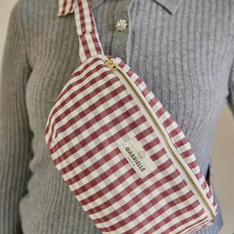 Gabrielle Paris - Wholesale Belt bag – Women’s - Gingham Cotton Fanny Pack2