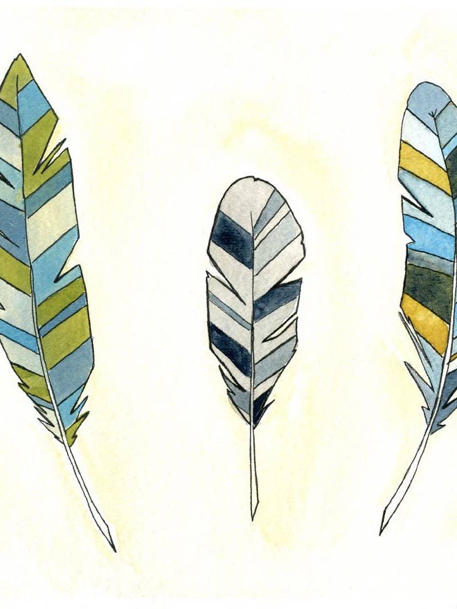 Feather Art Print for wholesale by Danielle V Designs