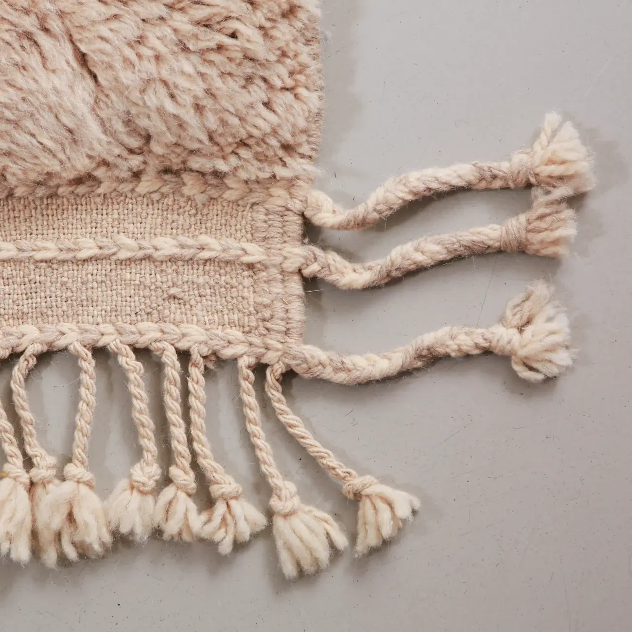 BerberNest - Wholesale Runner Rug - Blush Textured Moroccan Runner Rug, Shag Berber Hallway1