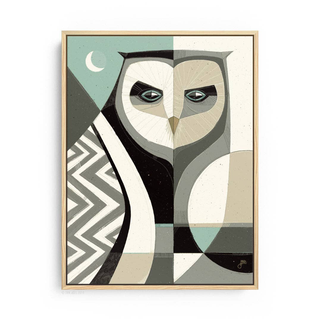 Abel Arts - Vente Affiche d'art - Qui ? Bleu - Imprimé WHLSL6