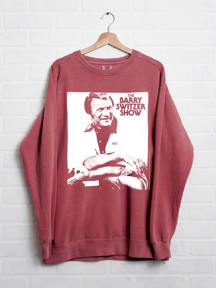 LivyLu - Wholesale Graphic Sweatshirt - Unisex - OU Sooners Barry Switzer Show Crimson CC Sweatshirt