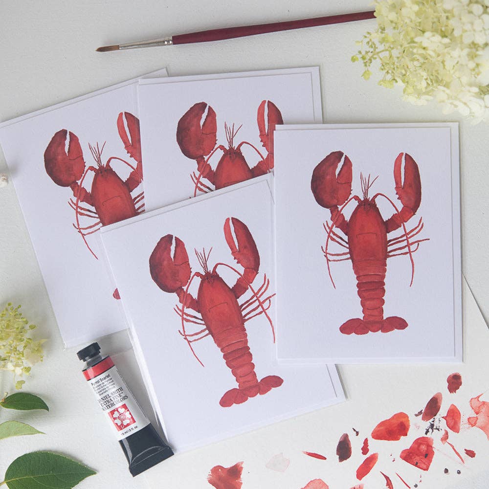 Finding Silver Pennies - Wholesale Everyday Greeting Card - Lobster Note Card | Coastal Greeting Card2