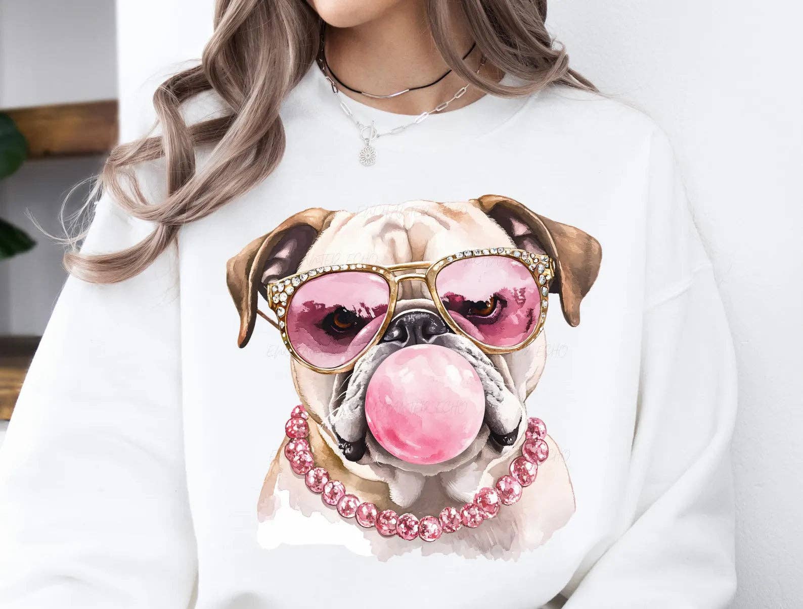 Small Biz Shipping Co - Wholesale Sublimation Transfer - DTF Full Color Transfer - Bull Dog Bubble Gum0