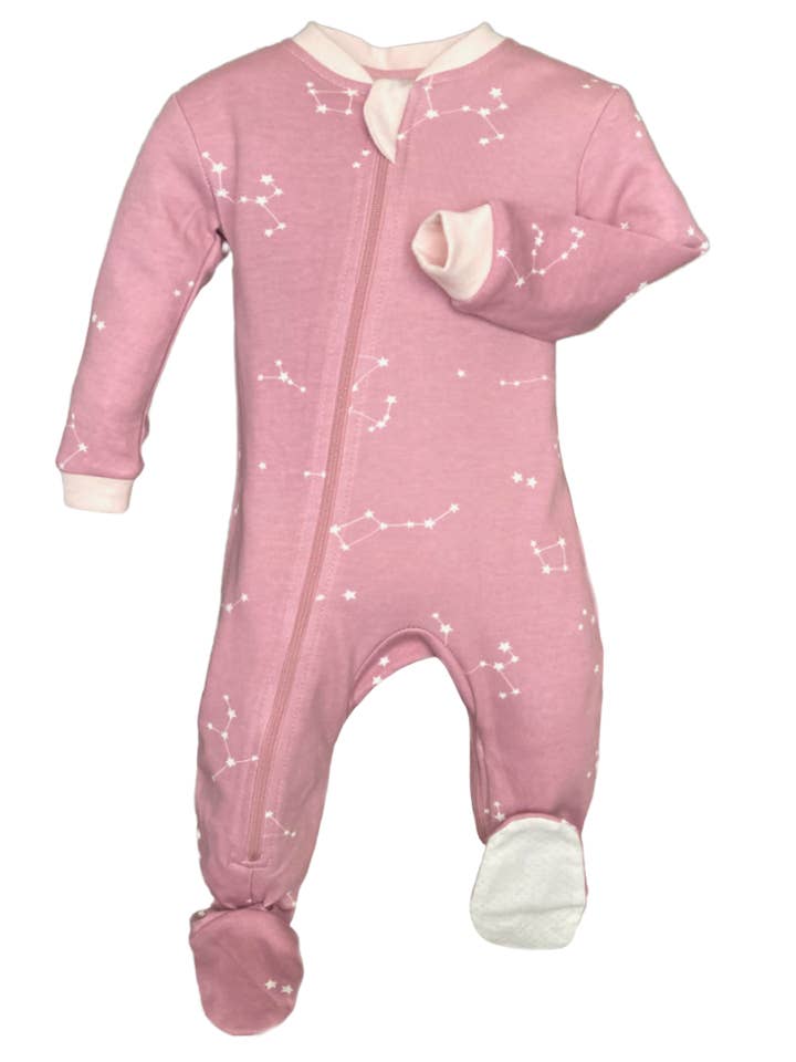 Galaxy Love - Pink - Babysuit - Footed for wholesale by ZippyJamz