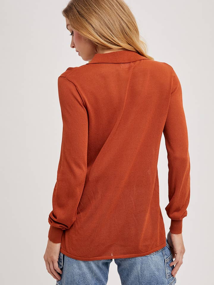 Bluivy – Großhandel Hemd mit Button-down-Kragen – Damen – LEICHTES STRICKHEMD17