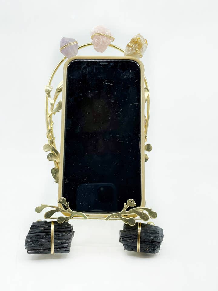 Suporte Decorativo para Telemóvel & Carregador de Energia de Cristal por atacado de Ariana Ost