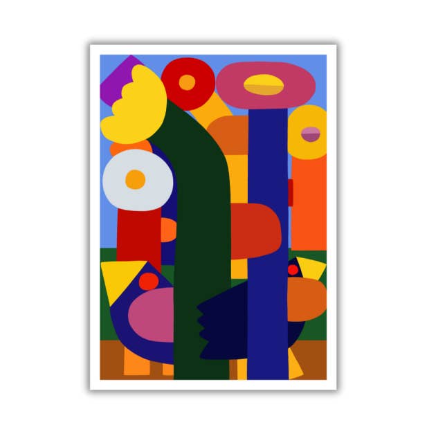 Fiori e uccellini - poster 70x50 per la vendita all'ingrosso da parte di Colorobe