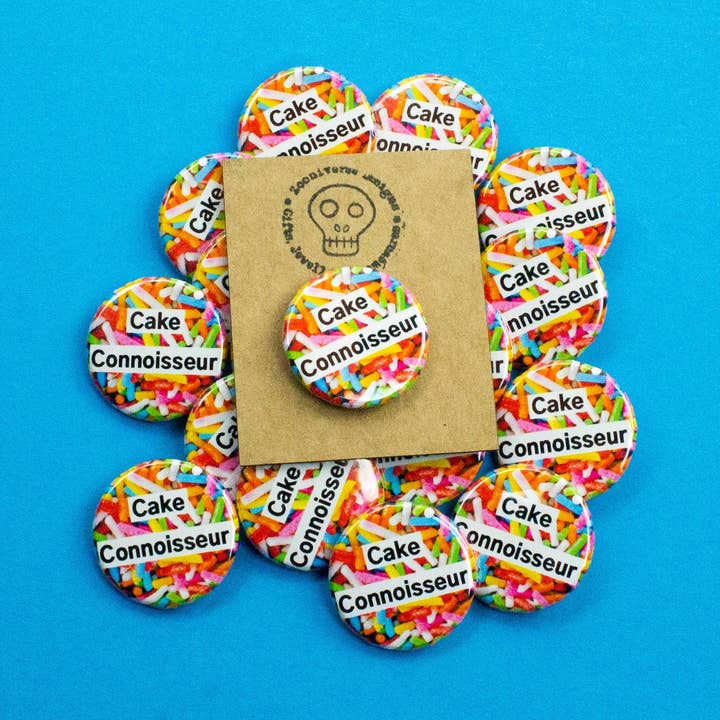 Taartkenner 25mm Button Badge voor wholesale door Zooniverse Designs