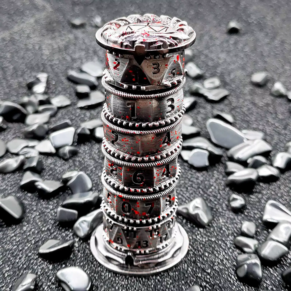 Tabletop Dominion Limited – wholesale Dice – Barrel Dice Spinner | Blood Spatter0