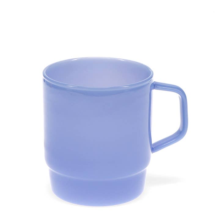 Rex B2B - UK – wholesale Coffee/tea cup – Stacking glass coffee cup 280ml - Milky blue