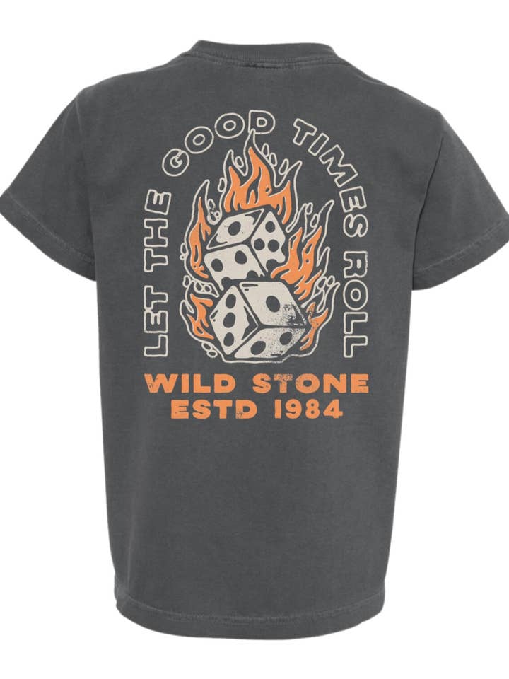 Let The Good Times Roll Tee- Youth for wholesale by Wild Stone Co