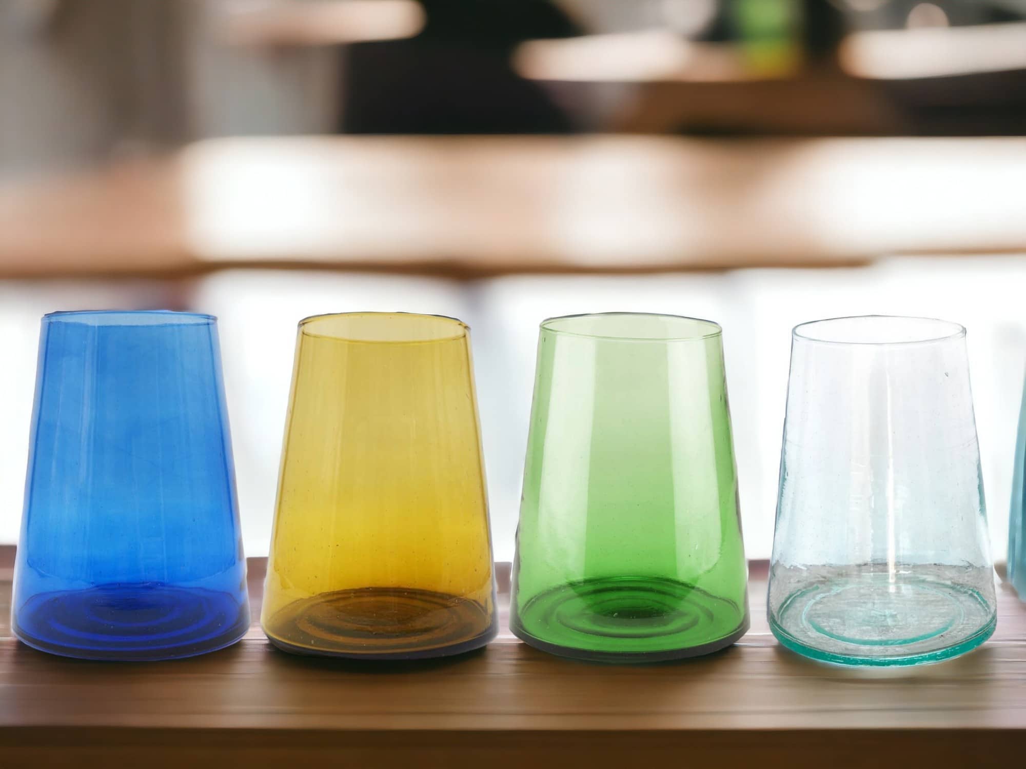 Moroccantastics - Wholesale Vase - Handmade Recycled Moroccan Glass Cone Vase - Le Verre Beldi9