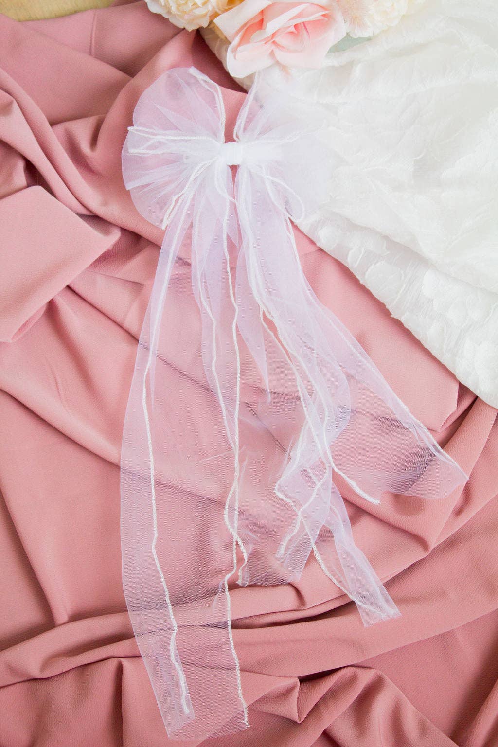 Shop Andi - Wholesale Hair Bow - Women's - Tilly Sheer Fabric Hair Bow2