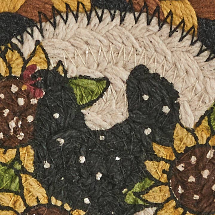 Park Designs - Wholesale Coasters - Henny Penny Printed Braided Coasters Set of 42