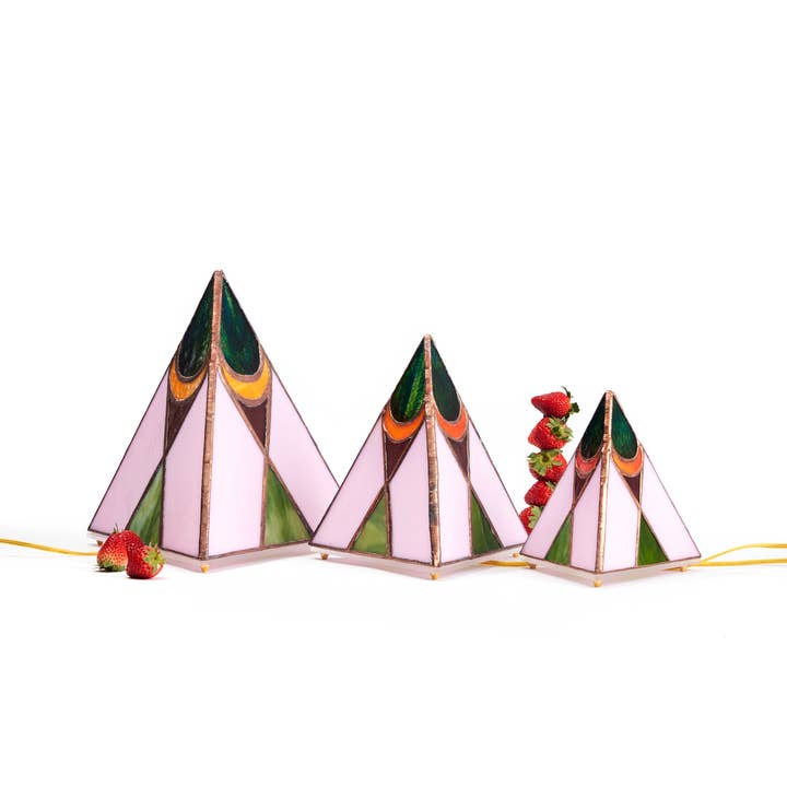 Friend Of All - Venta al por mayor Lámparas decorativas/de escritorio - Lámpara Sabrina Moon Pink Pyramid