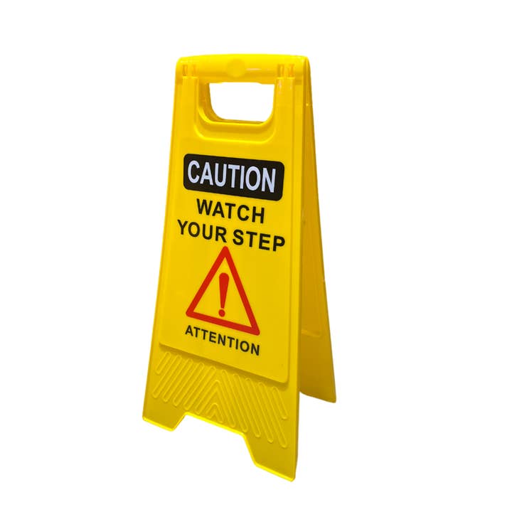 Wet Floor Sign with Symbol # YTS002WYS for wholesale by DisplayCanada