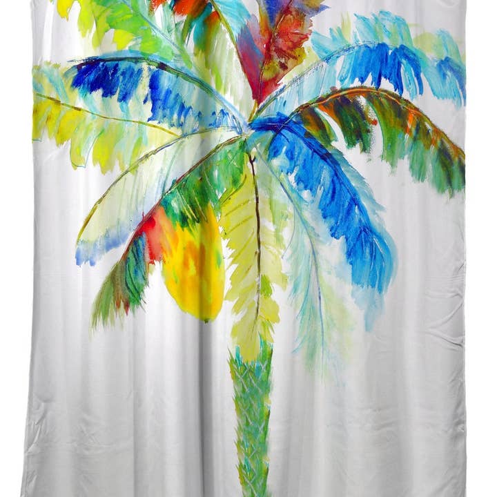 Big Palm Duschvorhang für den Großhandel von Betsy Drake Interiors