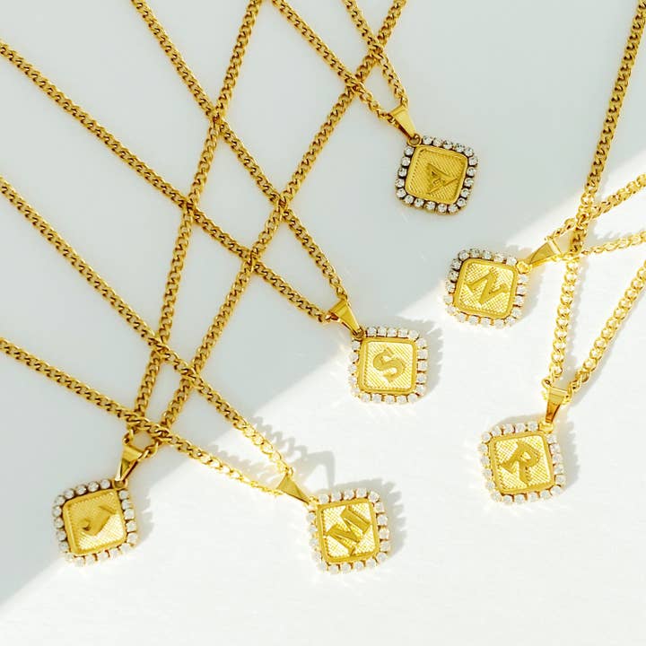 Ellison+Young - Wholesale Pendant/Charm Necklace - Aztec Delight Initial Necklace15