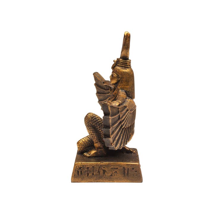 Discoveries, Inc. - Wholesale Decorative Figurine - Winged Isis Bronze - 5.25" - Egyptian Goddess6