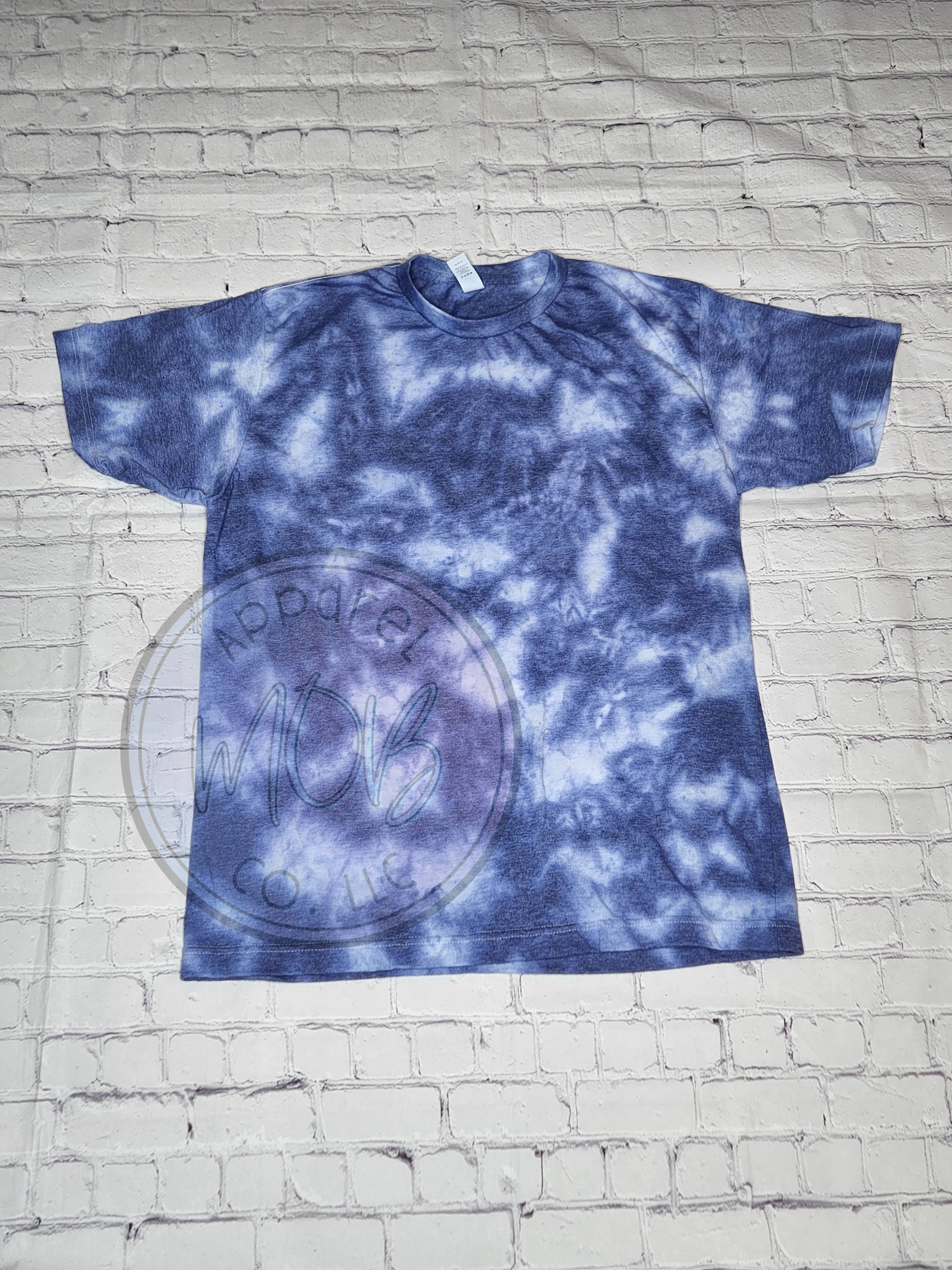 MOB Apparel Co LLC - Wholesale Sublimation Blank T-Shirt - Unisex - *SUBLIMATION FRIENDLY* Blue Ice Dye