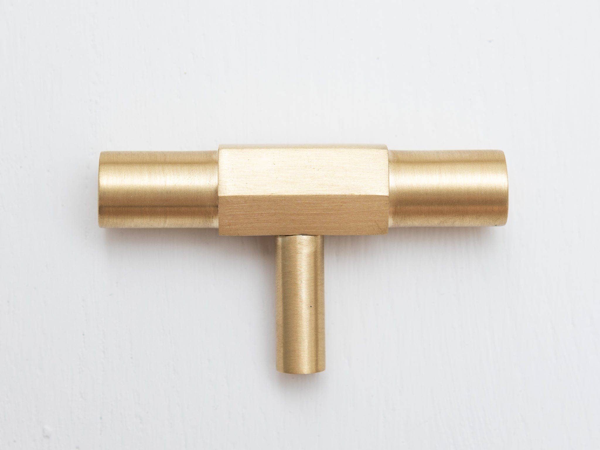 Brass bee - Vendita all'ingrosso Manopola/pomello - Maniglie da cucina in ottone massiccio con estremità esagonali - Ottone satinato8