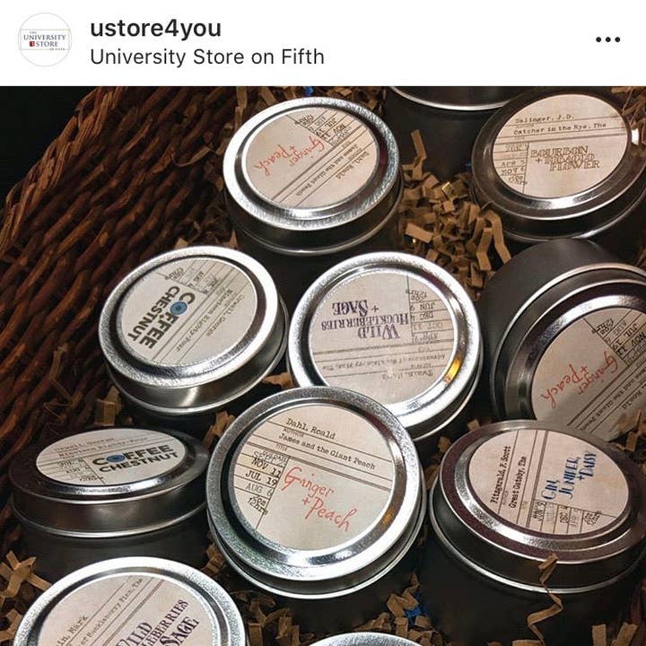 North Ave Candles - Wholesale Travel Candles - Mini Tins / book candles / sub box / bookstore sidelines3