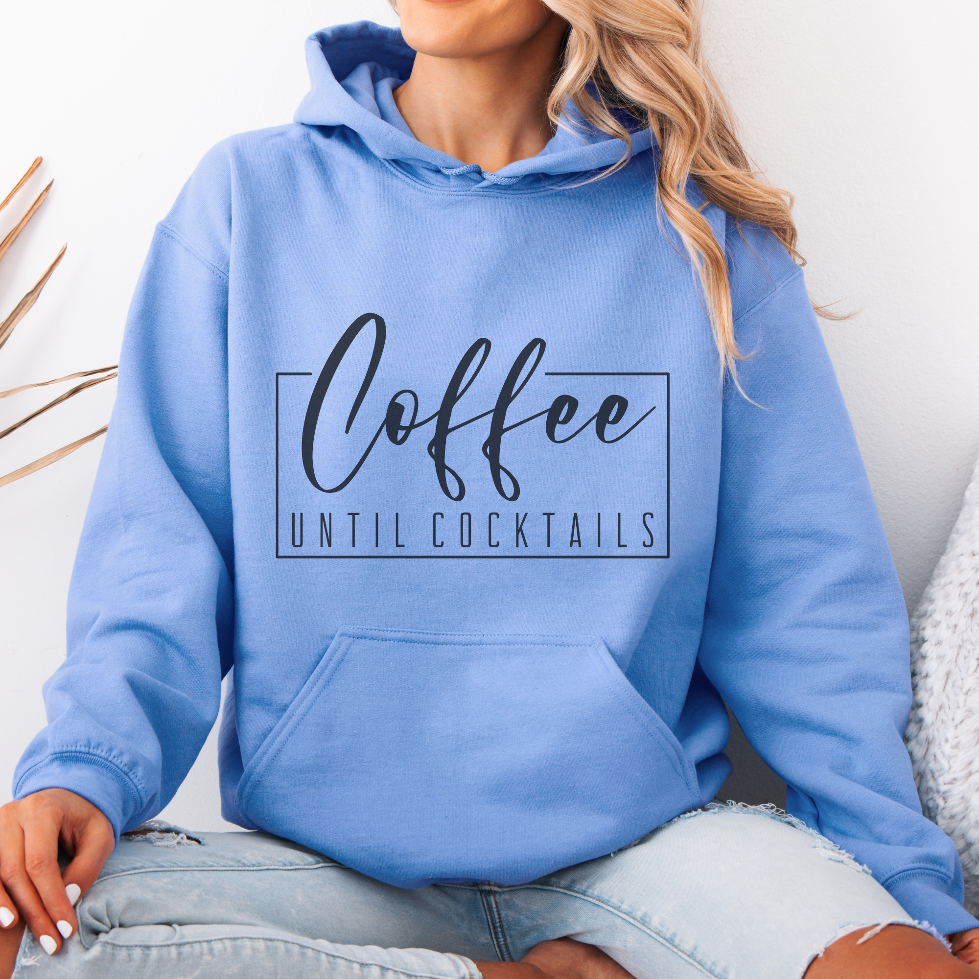 Trendznmore - Modern Graphic Apparel – wholesale Hoodie – Women's – Coffee Until Cocktails Graphic Hoodie1