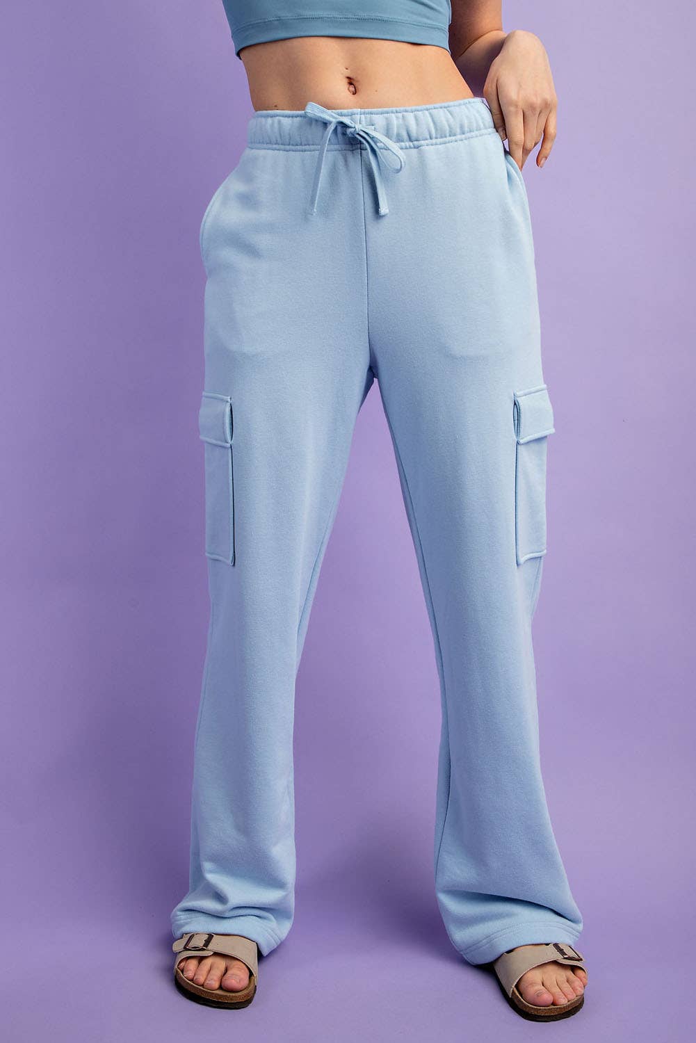 Rae Mode - Wholesale Pants - Women's - FRENCH TERRY STRAIGHT CARGO SWEATPANT12