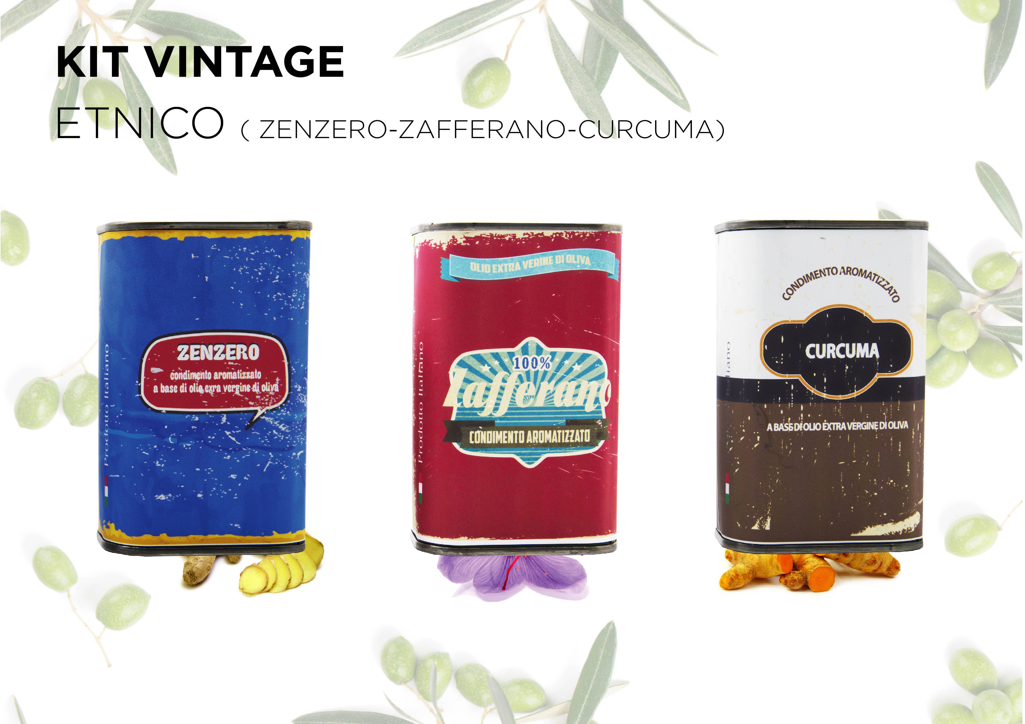 TENUTA SANT'ILARIO - Wholesale Olive Oil - Etnico KIT 3 CANS 250 ML FLAVORED2